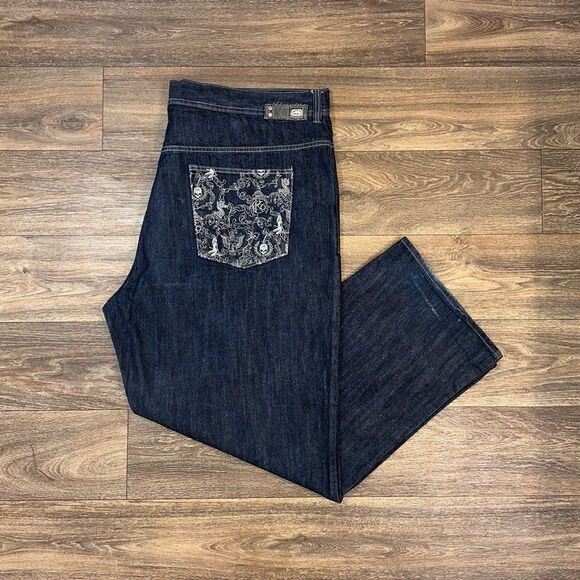 Y2k Ecko Unltd Baggy Fit Jeans Skate Grunge Southpole Inco Style Sz 48 × 32.5 - Picture 1 of 11